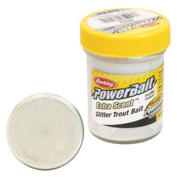 Berkley Powerbait Select Glitter Trout Bait white forel forelaas 50g