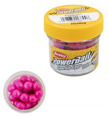 Berkley Powerbait Sparkle Power Eggs Floating pink - scales 