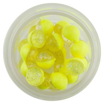 Berkley Powerbait Sparkle Power Eggs Floating silver - yellow forel forelaas