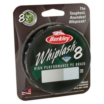 Berkley Whiplash 8-Braid moss green gevlochten visdraad 0.16mm 300m 20.9kg