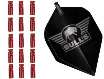 Bulls 5-PACK Flightprotectors Aluminium rood
