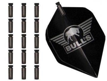 Bulls 5-PACK Flightprotectors Aluminium zwart