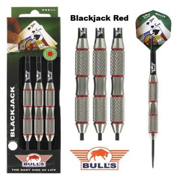 Bulls Blackjack Red Brass argent - rouge darts 23g