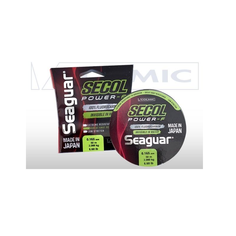 Colmic Fluorocarbon SECOL POWER clear visdraad 0.104mm 50m