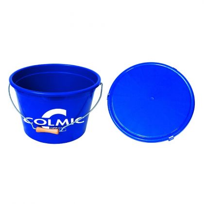 Colmic Official Team Bucket With Lid blauw visemmer 18l