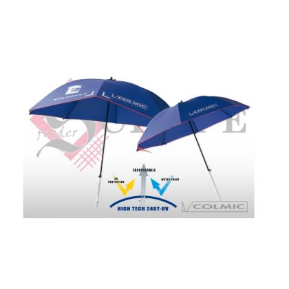 Colmic Umbrella Fiberglass blauw visparaplu 2m50