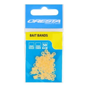 Cresta Bait Bands geel - clear klein vismateriaal Large