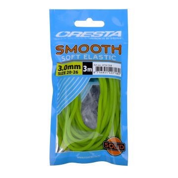 Cresta Smooth Soft Elastic fluo groen witvis viselastiek 3.00mm 3m