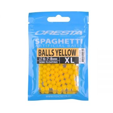 Cresta Spaghetti Balls XL jaune  6mm-7mm-8mm