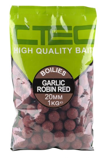 Cteccarp Garlic Robin Red rood - bruin karper boilie 20mm 1kg