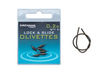 Drennan Lock & Slide Olivettes brun  0.20g