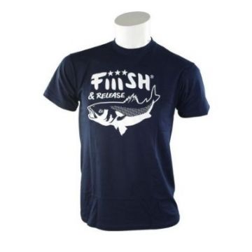 Fiiish T-Shirt Blue Marine-Bar bleu  Medium