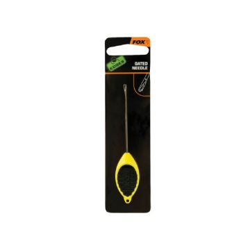 Fox Edges Gated Needle geel - zwart - zilver karper rig accessoire