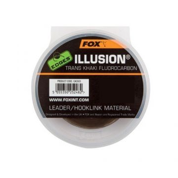 Fox EDGES Illusion Soft Hooklink trans khaki karper draad voor onderlijn 12lb 50m