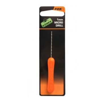 Fox Edges Micro Drill 1mm oranje - zwart - zilver karper rig accessoire