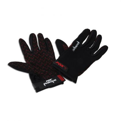 Foxrage Rage Gloves noir - rouge  Medium