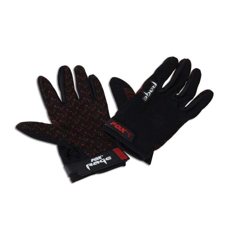 Foxrage Rage Gloves zwart - rood handschoen Xx-large