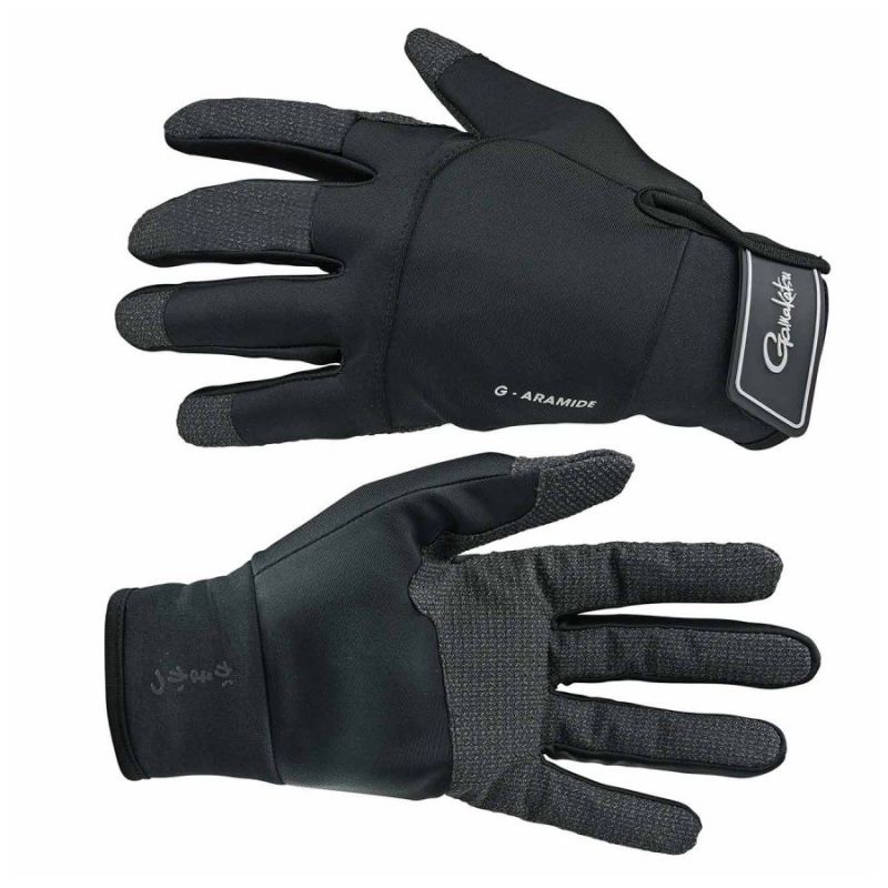 Gamakatsu G-Aramid Gloves zwart handschoen X-large