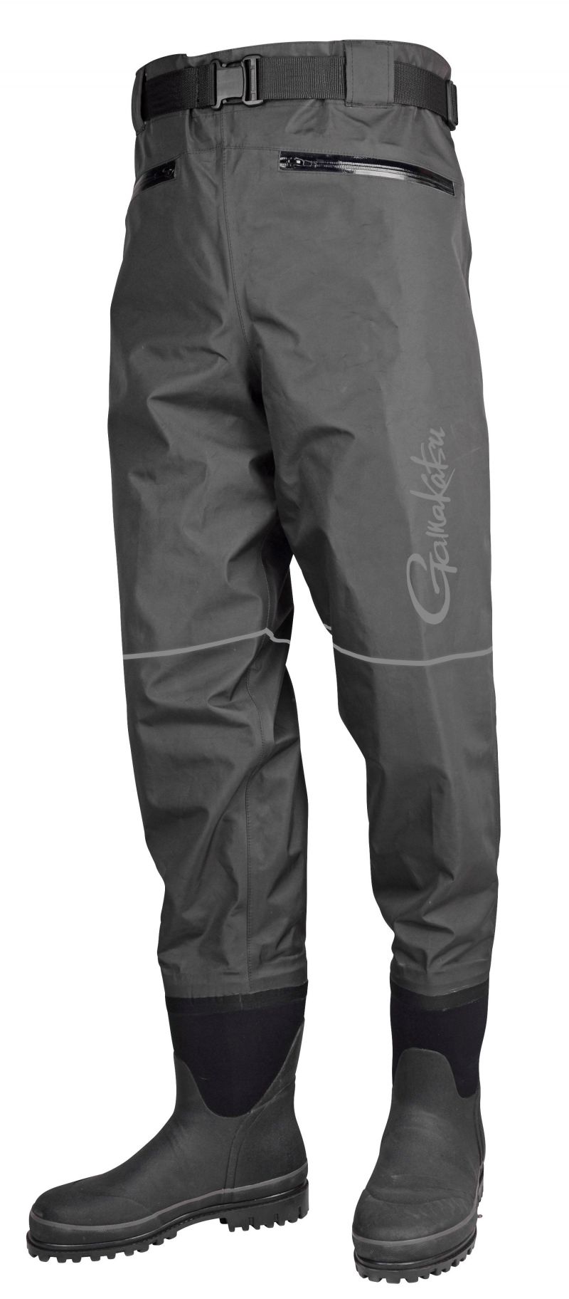 Gamakatsu G-Breathable Pants zwart - grijs waadpak M46-m47 Xx-large
