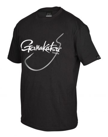 Gamakatsu G-Hook T-shirts Worm 330 zwart vis t-shirt Small