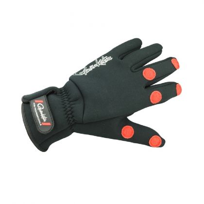 Gamakatsu Power Thermal Glove noir - rouge  Large
