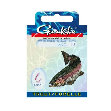 Gamakatsu Trout LS-5330 rouge - claire  H10 0.16mm 60cm