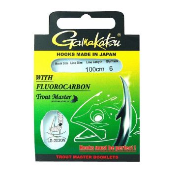Gamakatsu Trout Master Fluorocarbon LS-2020 nickel - claire  H8 0.16mm 100cm