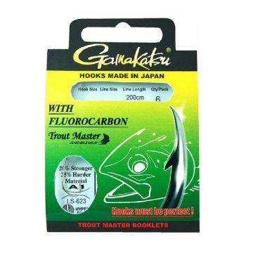 Gamakatsu Trout Master Fluorocarbon LS-623 nickel - claire  H10 0.14mm 200cm