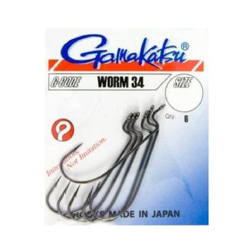 Gamakatsu Worm 34 noir  2