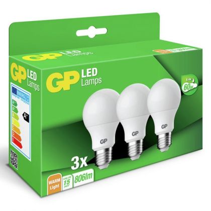 Gp Led Classic Frosted 806lm 9,4w/60w 10kwh clair 