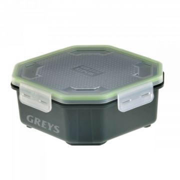 Greys Klip-Lok Box groen - wit madendoos 2.4pt