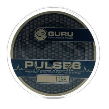 Guru Pulse-8 Braid bruin gevlochten visdraad 0.10mm 150m