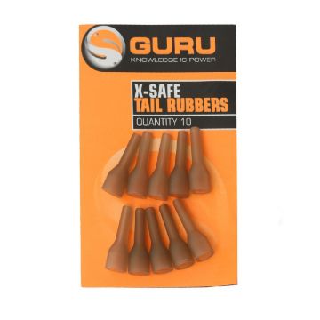Guru X-Safe Spare Tube Tail Rubber bruin klein vismateriaal