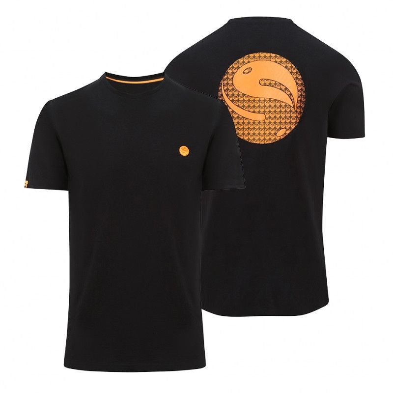 Guru Gradient Logo Tee Black zwart - oranje vis t-shirt Small