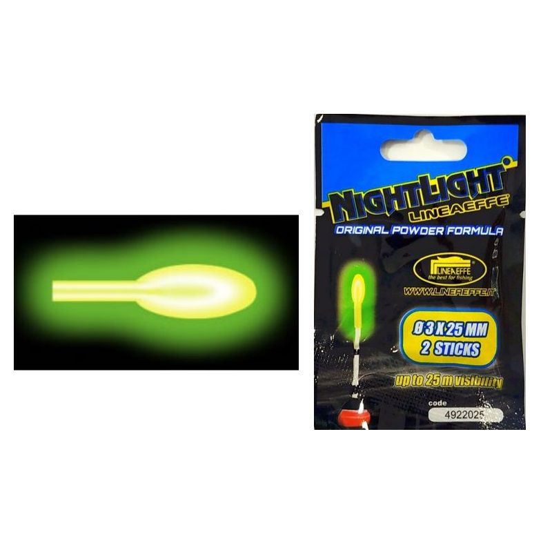 Lineaeffe Nightlight 3mm x 25mm jaune - vert 