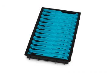 Matrix Shallow Drawer Winder Tray zwart - licht blauw onderlijn plankje 13cm