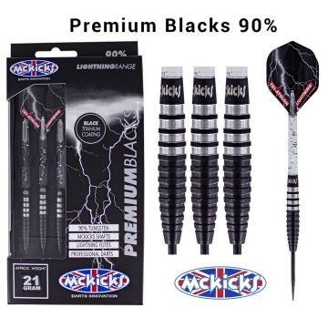 Mckicks Premium Blacks Titanium 90% zwart - zilver 21g