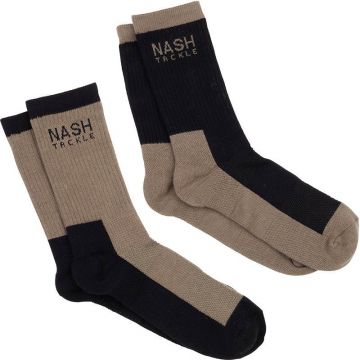 Nash Long Socks (2-pack) bruin - zwart kous One Size