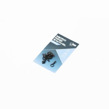 Nash Ring Swivel zwart karper klein vismateriaal Micro
