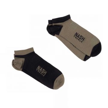 Nash Trainer Socks (2-pack) bruin - zwart kous One Size