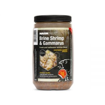 Nashbait Brine Shrimp & Gamarus brun  500ml