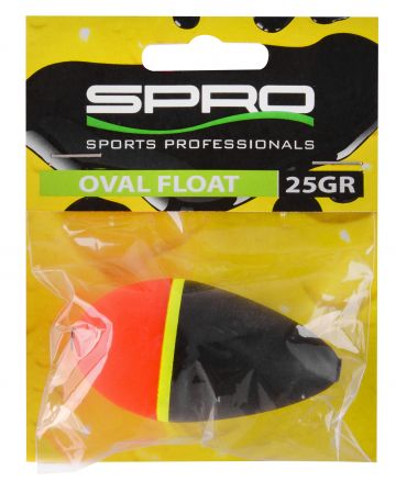 Predator Oval Float noir - rouge - jaune  35g