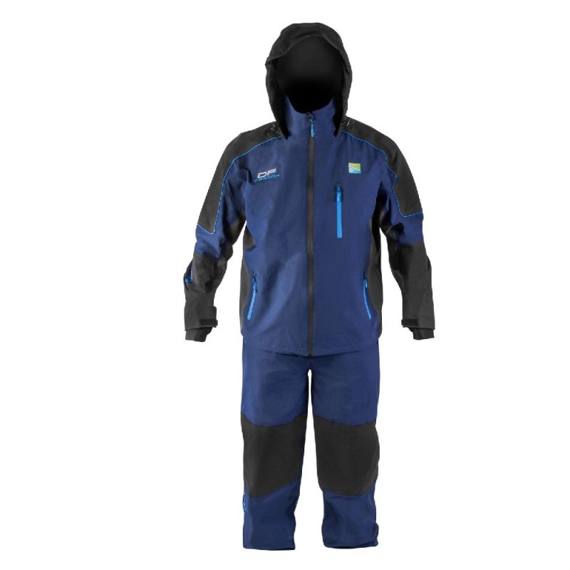 Preston Innovations DF Competition Suit blauw - zwart warmtepak Large