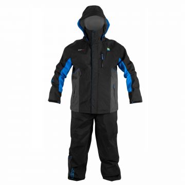 Preston Innovations DFX Suit zwart - blauw warmtepak Medium