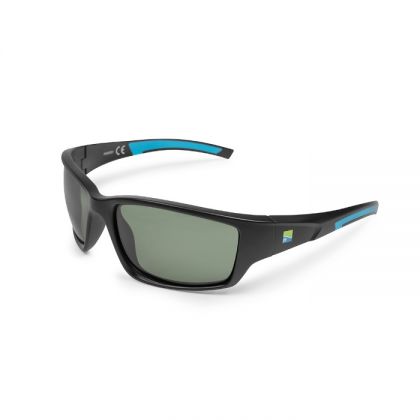 Preston Innovations Floater Pro Polarised Sunglasses zwart - groen viszonnenbril