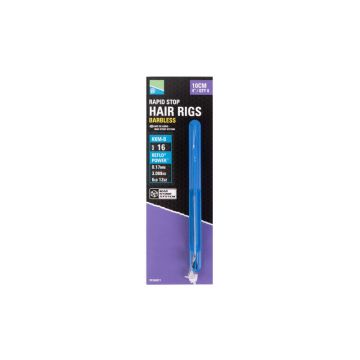 Preston Innovations KKM-B Mag Store Rapid Stop Hair Rig clear - nickel witvis witvis onderlijn H14 10cm 0.19mm