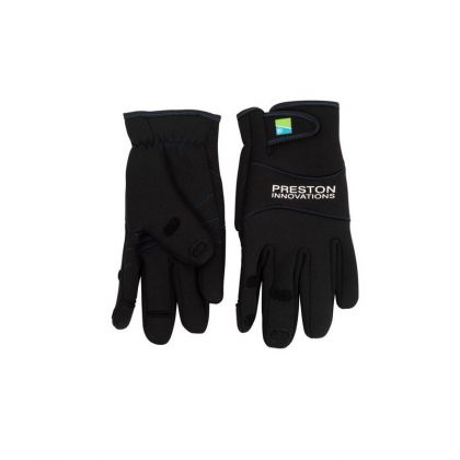 Preston Innovations Neoprene Gloves zwart handschoen L/xl