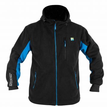 Preston Innovations Windproof Fleece Jacket zwart - blauw visjas Xx-large