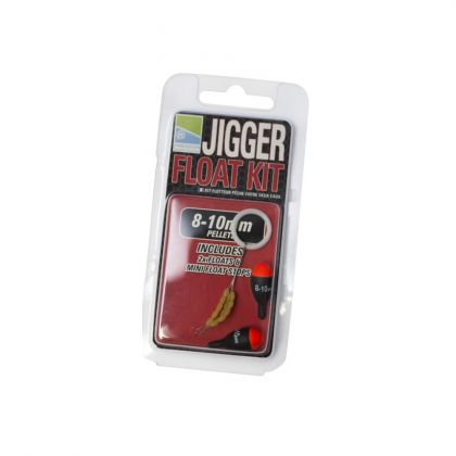 Prestoninno Jigger Float Kit zwart - rood witvis visdobber 8-10mm