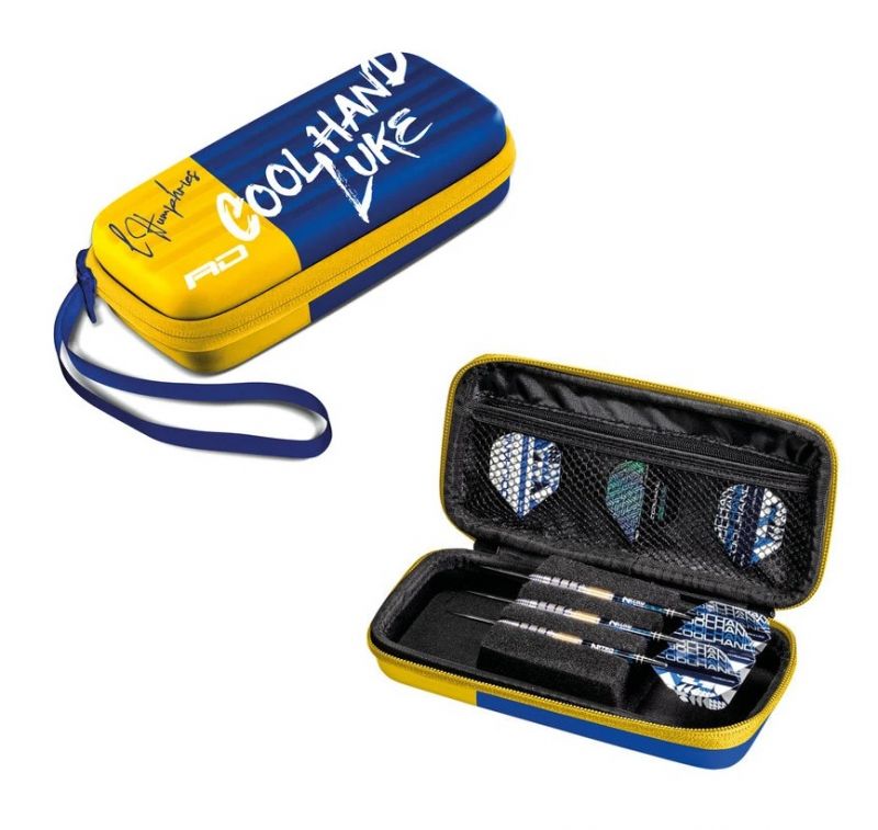 Red Dragon Luke Humphries Monza Dart Wallet geel - blauw dart wallet & case